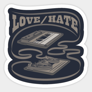 Love/Hate Exposed Cassette Sticker